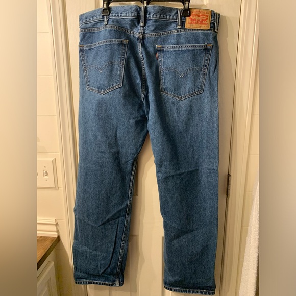 Men Levi's 505 Medium Stonewash Regular Fit Straight Leg 40x32 -4891 Red Tag - Picture 2 of 11
